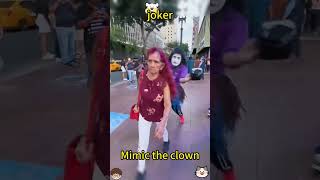 Clown Imitates People Walking by! #funny #comedy #street #humor #memes #pranks