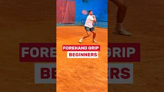 The Semi-Western Forehand Grip (Beginner Grip) #tennis #tennisforehand #forehand #tennislove
