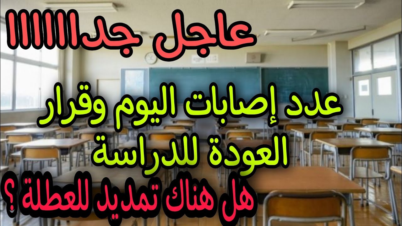 قرار تمديد العطلة و عدد الاصابات اليوم