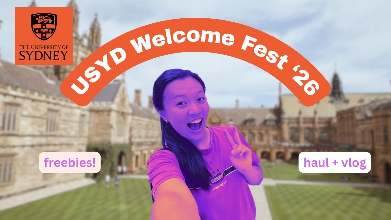 BROKE uni student stocks up on FREEBIES at USYD O-week