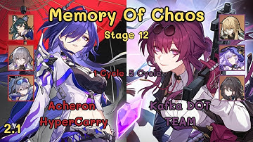 NEW MOC 12 E2S1 Acheron Hypercarry No Heal & E0S1 Kafka Dot Team | Honkai Star Rail