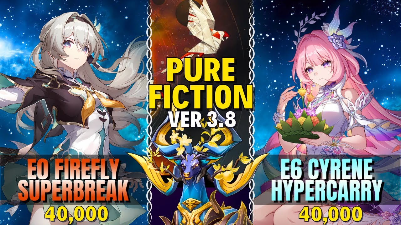 E0S1 Firefly Superbreak x E6S1 Cyrene Hypercarry | Pure Fiction 3.8 | Floor 4 | 80,000 pts | H:SR