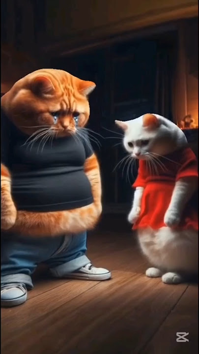 Ginger cat breakup sad story|cat story ai #cat #kitten #ai #shorts #petanimals