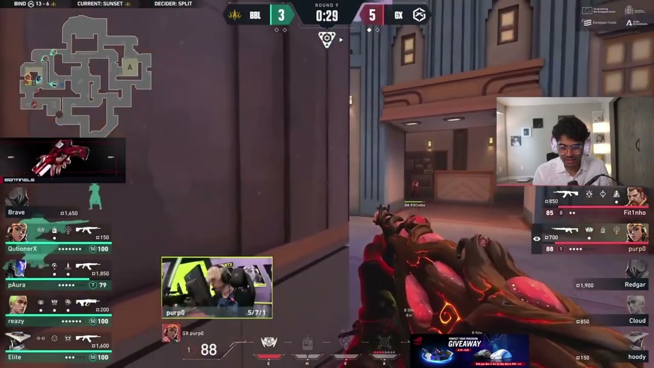 SEN Curry' reaction to BBL Paura's ACE against GIANTX
