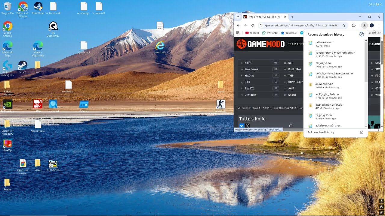 custom knife skin tutorial cs 1.6