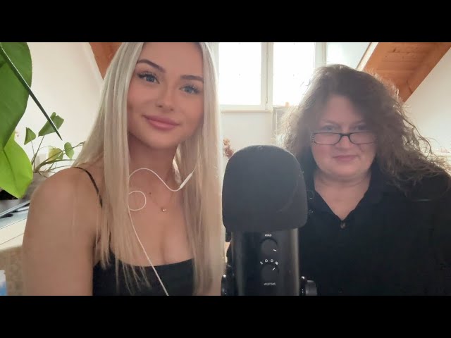 ASMR My Mom tries ASMR for the first time ❤️