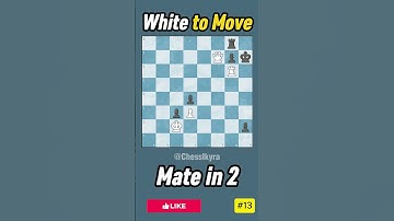 Test Yourself Mate in Just Two Moves #chesspuzzle #chessproblems #chess