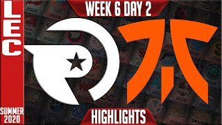 OG vs FNC Highlights | LEC Summer 2020 W6D2 | Origen vs Fnatic