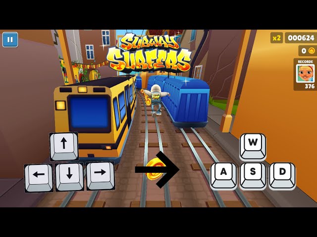 Como Jogar Subway Surfers em Qualquer Mapa pelo W-A-S-D?! - Tutorial *Subway  Surfers* 