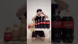 Coca Cola Family VS Mentos #shorts