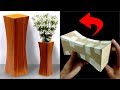 How to make Flower Vase with cardboard | DIY Vase | DIY Cardboard Vase