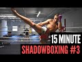 15 MINUTE SHADOWBOXING WORKOUT ROUNDHOUSE KICK COMBOS