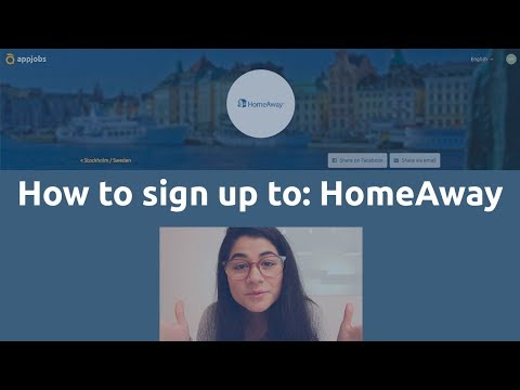 How to sign up to: HomeAway