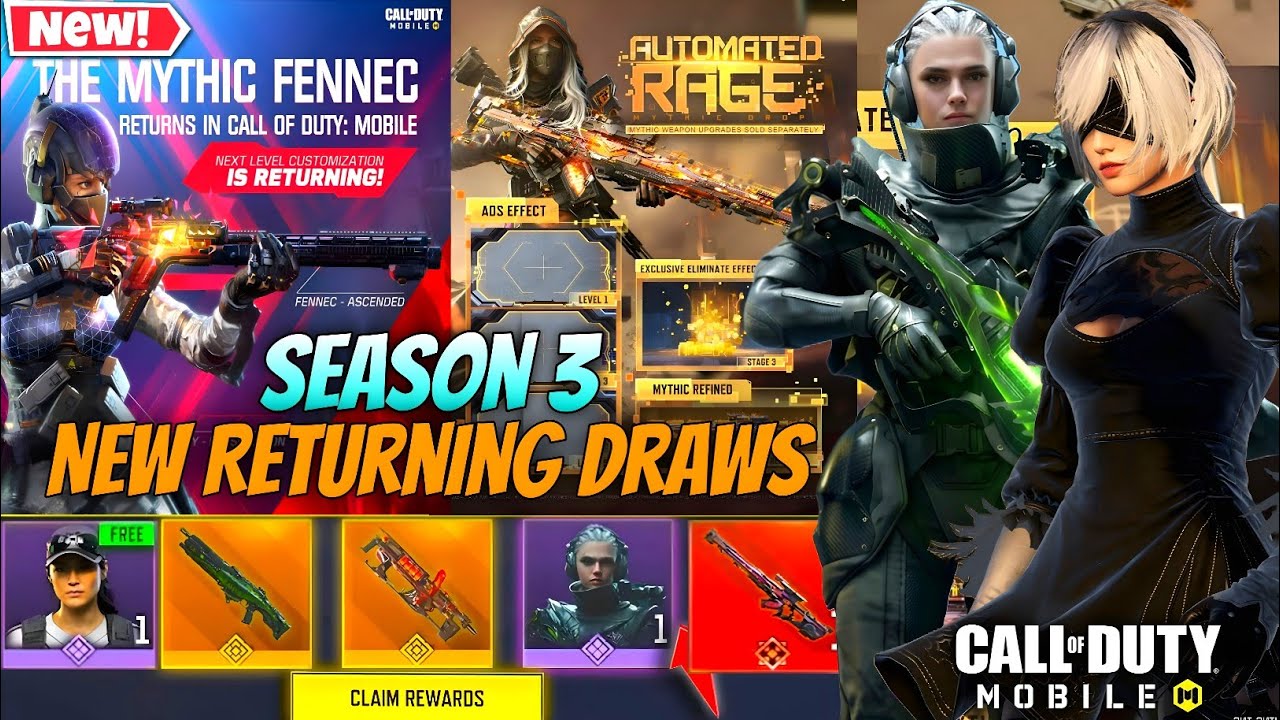 Season 3 (2026) New Returning Draws+Release Date+New FREE Skins+New ...