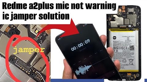 Redmi A2 Plus Mic Problem 💯 warking | redmi a2 plus mic ic jumper problem / Redmi A1 Plus Mic Jumper