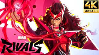 Marvel Rivals Alpha - Scarlet Witch Full Game Gameplay (4K 60FPS)