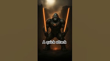 Cyber Gorilla Awakens | AI Monkey Warrior Short  ⚡⚔️🐒 #ai #MonkeyWarrior #animashverse #monkey