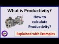 What is productivity and how to calculate productivity