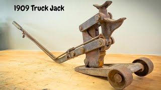 vintage 1909 garage jack restoration