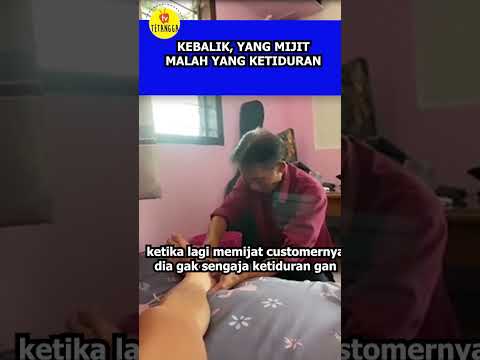 Kebalikan! Momen Kocak Tukang Pijat Ini Malah Tidur Didepan Suctomernya #shorts