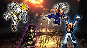 Jotaro Over Heaven OP(New) & Dio Over Heaven VS Gogeta OP & Vegito OP(All Form) in Jump Force Mugen