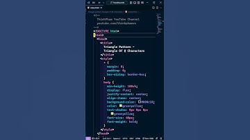 Triangle Of @ Characters | HTML CSS JS | THINHPHAM #shorts