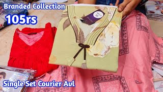 Chickpet Banglore Big Wholesale Shop Branded & Non Branded Nighty Collection From 105Rs||Single Set