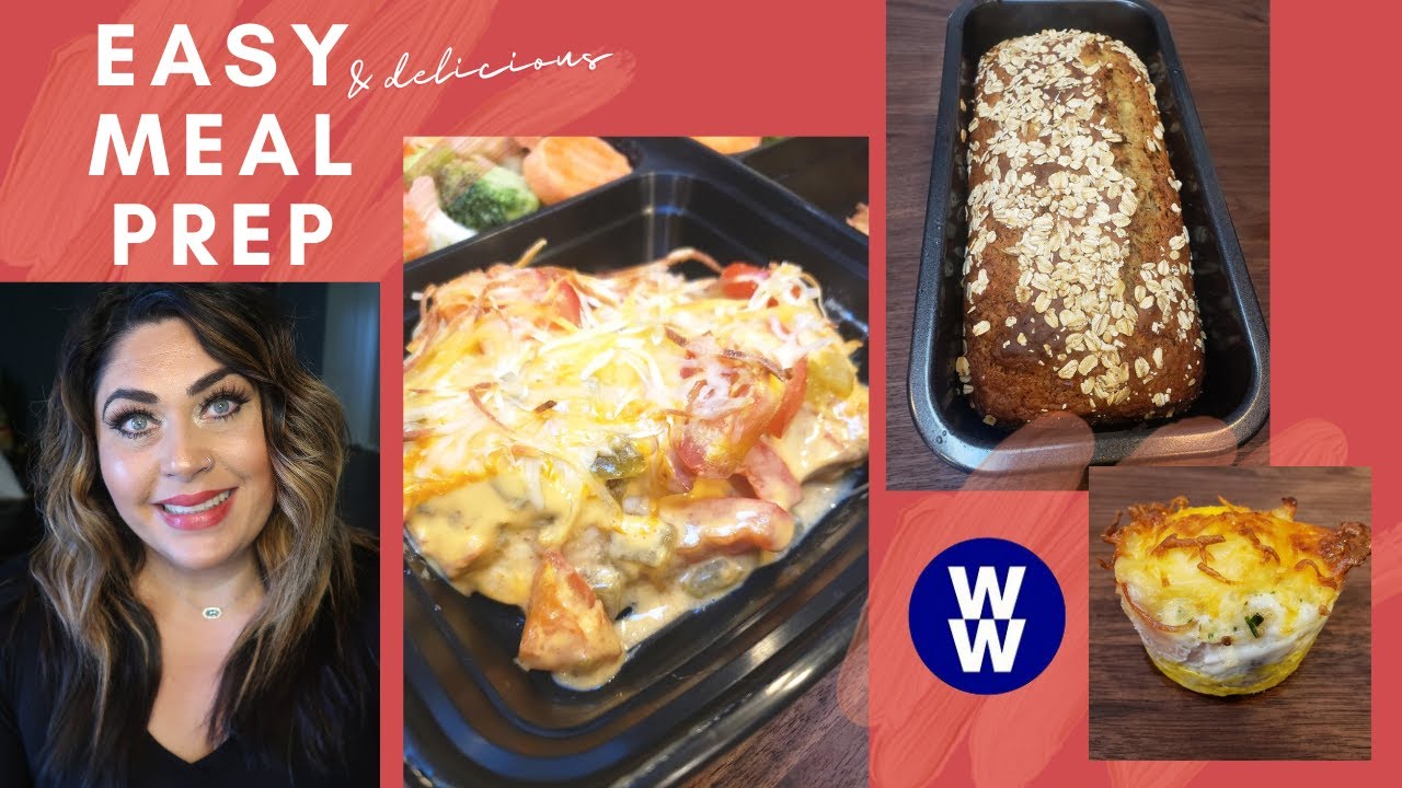 WW MEAL PREP FOR WEIGHT LOSS | EGG CUPS | QUESO CHICKEN & BANANA BREAD ...