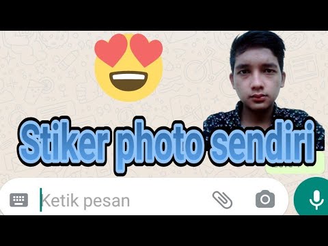 Cara membuat stiker  poto sendiri di  whatsapp  2021 YouTube