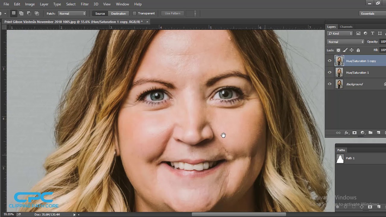 Digital Photo Retouching Service, clipping path core