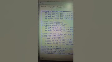 Acl in cisco packet tracer #ciscoccna #networksimulation