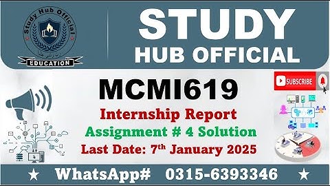 MCMI619 assignment 4 solution 2024 mcmi619 #mcmi619 #vu