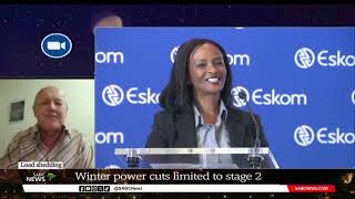 Eskom working to limit winter power cuts to stage 2: Prof Hartmut Winkler