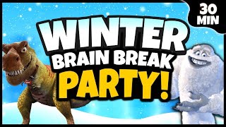 Winter Brain Break Party | Freeze Dance \& Chase Games | Just Dance
