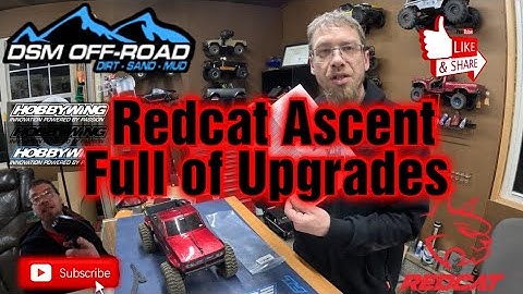 Redcat Ascent Ultimate Upgrades! #rcparklife #redcat #ascent #create #rccrawler #upgrade #tinytrucks