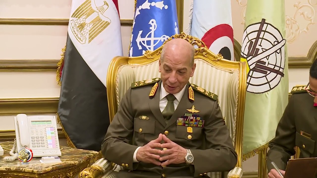 الفريق أول محمد زكى القائد العام للقوات المسلحة يلتقى وزير الدفاع الأمريكى