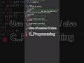 Use of nested if else and OR operator #programming #coding #cprogramming #ytshorts