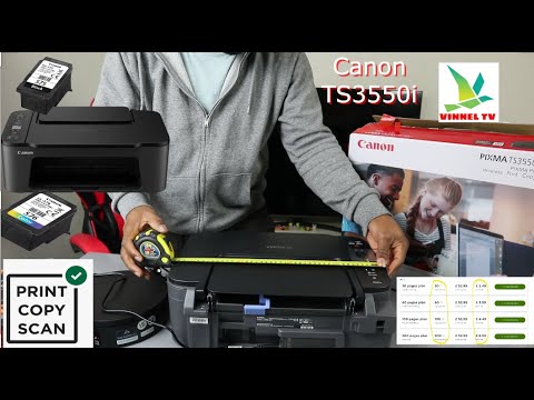 Canon Pixma TS3550i YouTube Wireless All-In-One Printer Overview 