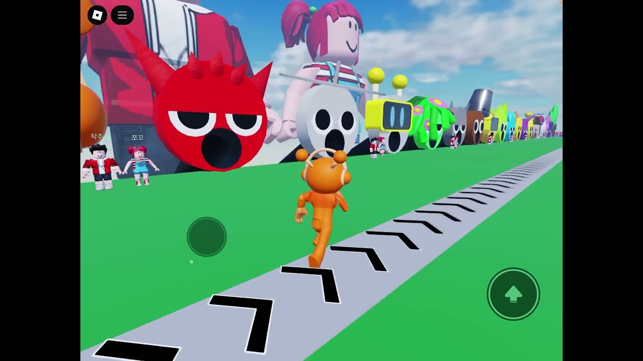 Going through sprunki tunnels ￼in Roblox