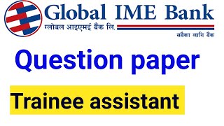 global ime bank mcq questions and answers