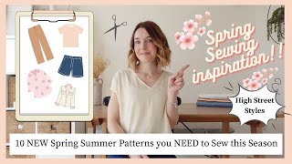 TEN NEW Sewing Patterns you NEED to sew this season | High street inspiration | Spring Summer sewing