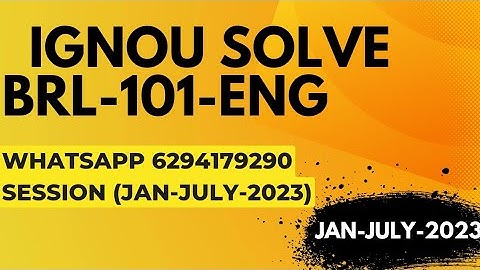 brl-101 solved assignment 2022-23 / brl-101solved assignment 2023 in english/ ignou brl-101