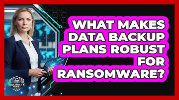 What Makes Data Backup Plans Robust For Ransomware?