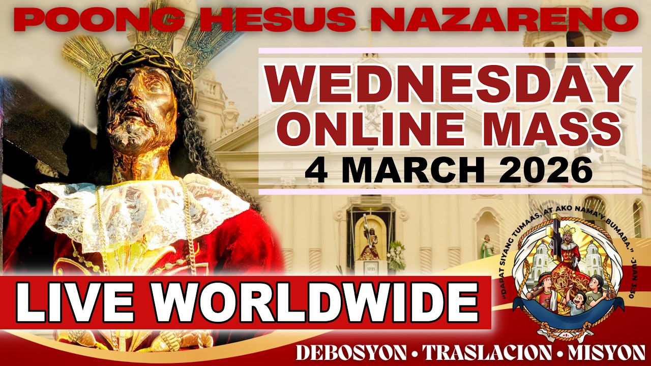 QUIAPO CHURCH LIVE MASS TODAY · 4 MARCH 2026 · WEDNESDAY (HEALING MASS)