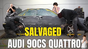 This Salvaged Audi 90CS Quattro Needed EVERY Panel Fixed
