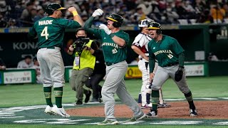 Robbie Perkins 3 Run Home-run for Australia Shock Korea ! | WBC | Korea vs Austrailia | 4K |