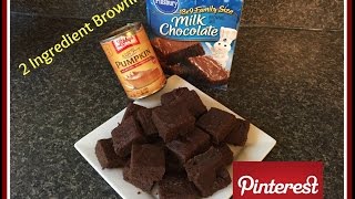 ~pinterest project~2 ingredient brownies!