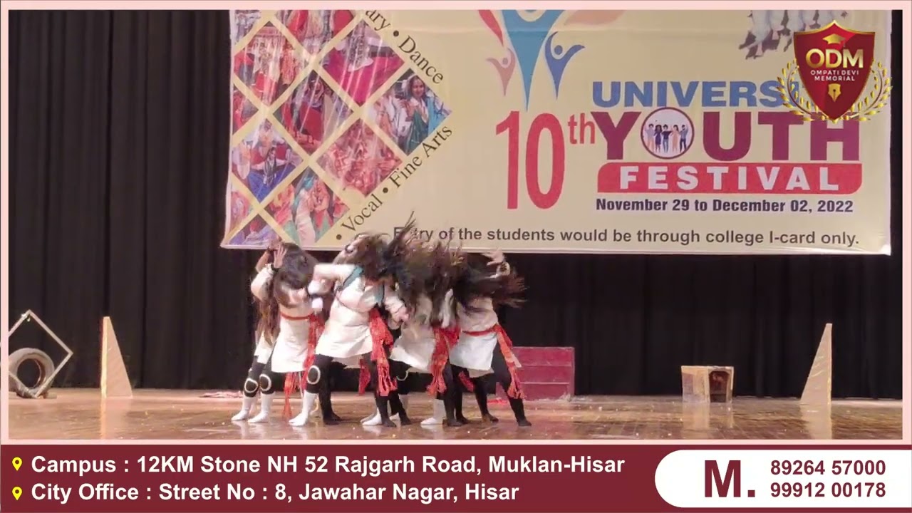 Live Performnce ODM College Students on the Youth Festival GJU Hisar