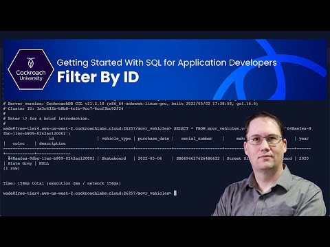 Filter By ID - Getting Started With SQL for Application Developers