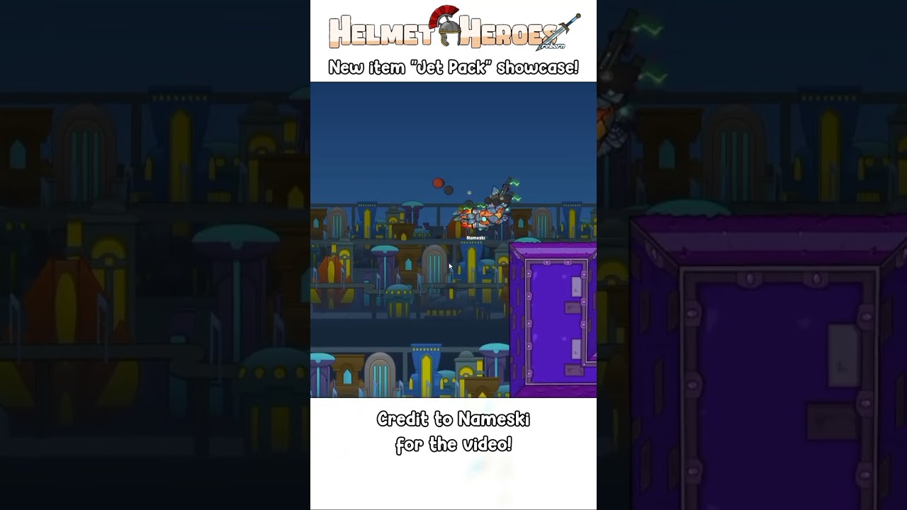 New item "Jet Pack" Showcase (Helmet Heroes Reborn) 